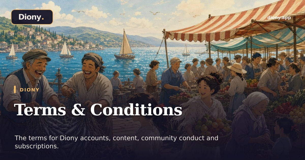 Diony Terms and Conditions